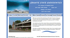 Desktop Screenshot of granitestateendodontics.com